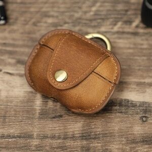 Leather Case for Apple AirPods Pro 2 - Durable Shockproof Protection with Buckle